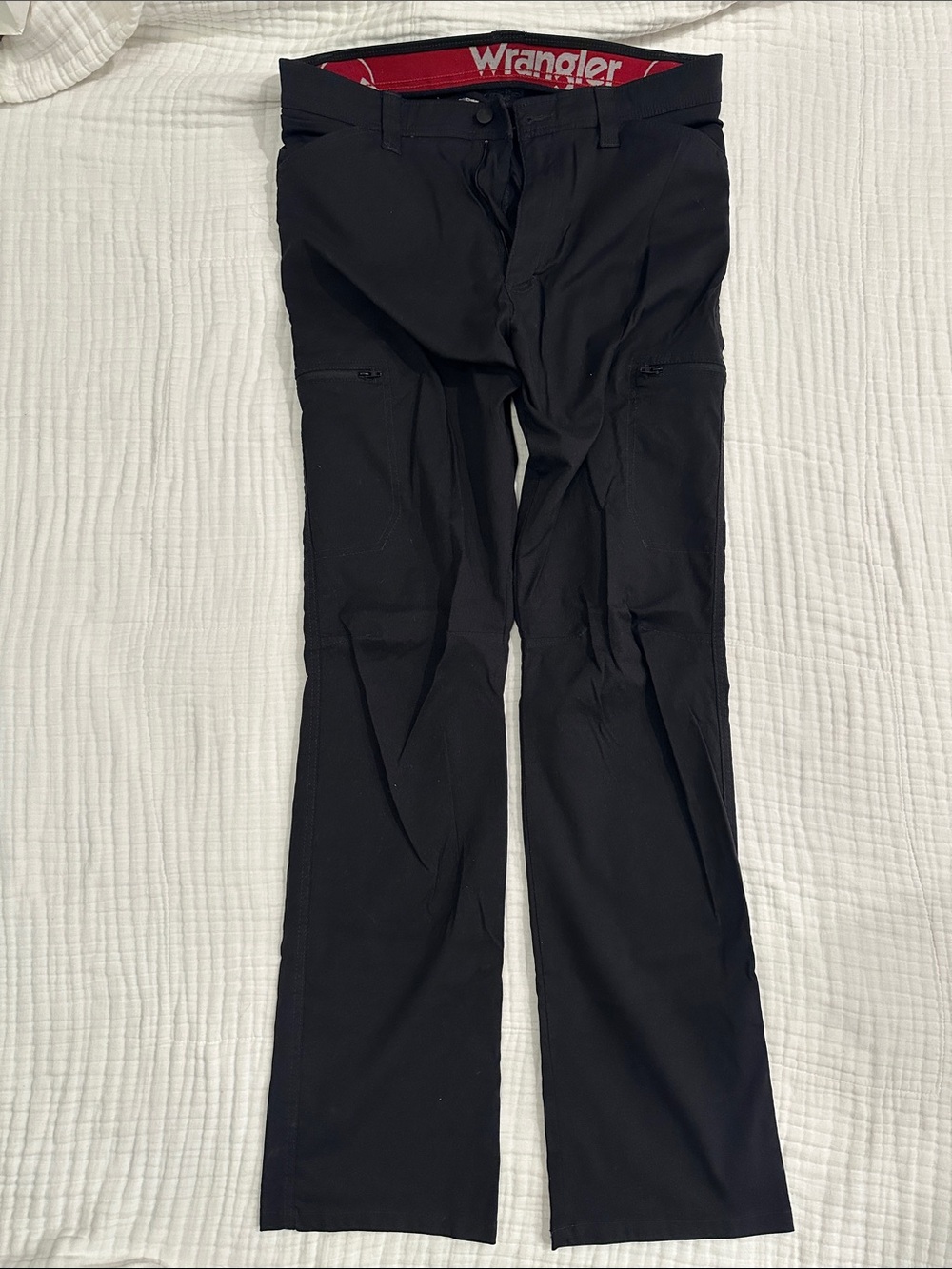 Wrangler Black Men's Chino-Style Performance Pants